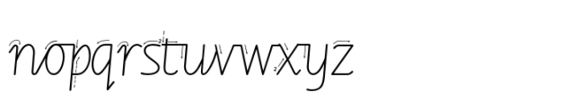 Getty Dubay Joined Beginning Arrows Font LOWERCASE