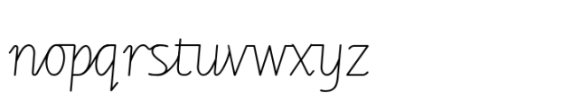 Getty Dubay Joined Standard Font LOWERCASE