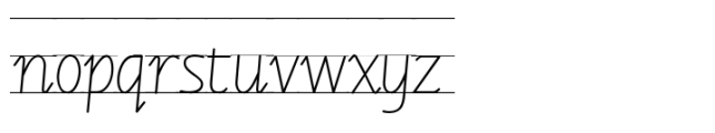 Getty Dubay Precursive Lines Font LOWERCASE