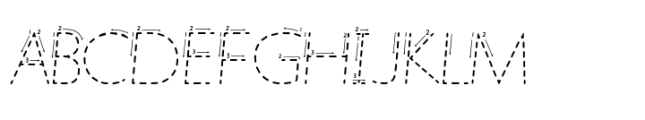 Getty Dubay Smallcaps Dashed Arrows Font UPPERCASE