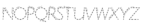 Getty Dubay Smallcaps Dashed Arrows Font UPPERCASE