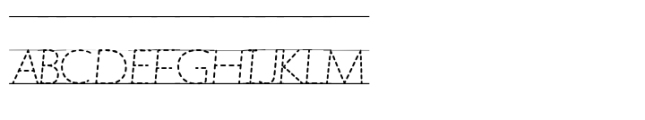 Getty Dubay Smallcaps Dashed Lines FONT