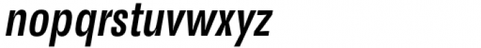 Gevher Condensed Medium Italic Font LOWERCASE