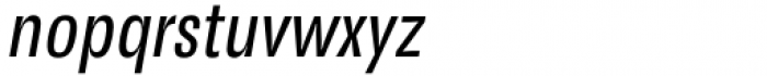 Gevher Condensed Regular Italic Font LOWERCASE