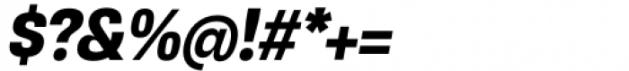 Gevher Narrow Heavy Italic Font OTHER CHARS