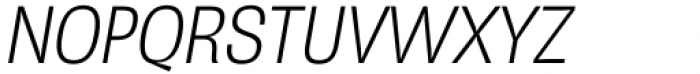 Gevher Narrow Light Italic Font UPPERCASE