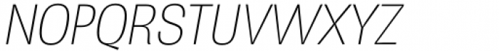 Gevher Narrow Thin Italic Font UPPERCASE