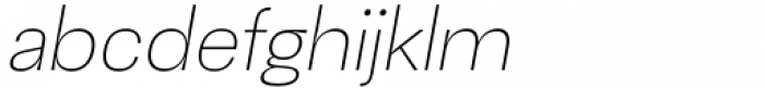 Gevher Thin Italic Font LOWERCASE
