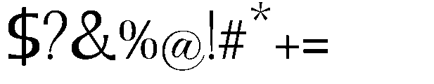 Geximo Regular Font OTHER CHARS