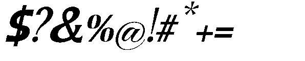 Geximo Slant Black Font OTHER CHARS