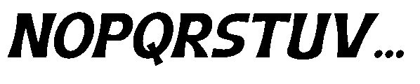 Geximo Slant Black Font UPPERCASE