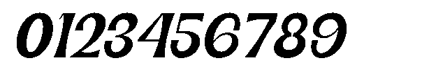 Geximo Slant Bold Font OTHER CHARS