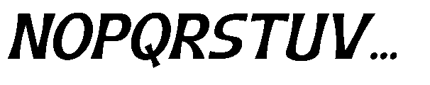 Geximo Slant Bold Font UPPERCASE