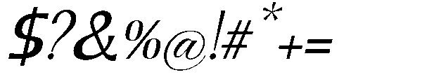 Geximo Slant Medium Font OTHER CHARS
