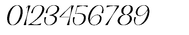 Geximo Slant Thin Font OTHER CHARS