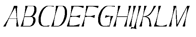 Geximo Slant Thin Font UPPERCASE