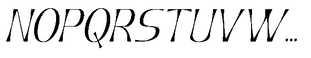 Geximo Slant Thin Font UPPERCASE