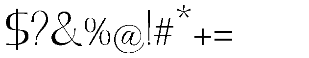 Geximo Thin Font OTHER CHARS