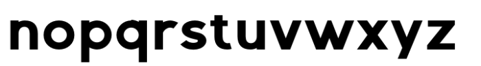 Gexo Sans  Bold Font LOWERCASE