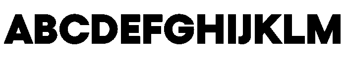 Gellix TRIAL Black Instance Font UPPERCASE
