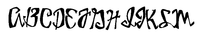 General Collection Birdhouse Font UPPERCASE