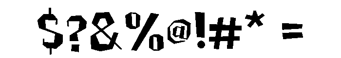 General Collection Brickhouse Font OTHER CHARS