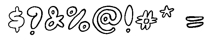 General Collection Bubblehouse Font OTHER CHARS