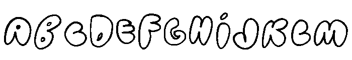 General Collection Bubblehouse Font UPPERCASE