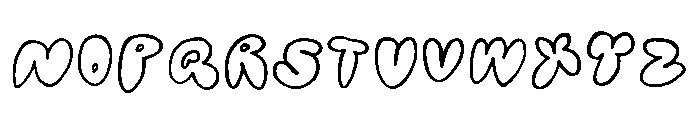 General Collection Bubblehouse Font LOWERCASE