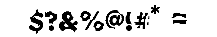 General Collection Chophouse Font OTHER CHARS