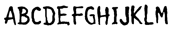 General Collection Cleanhouse Font UPPERCASE