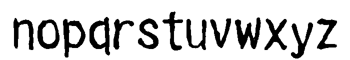 General Collection Cleanhouse Font LOWERCASE