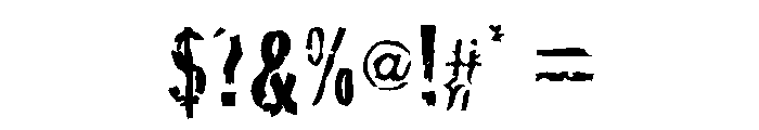 General Collection Crackhouse Font OTHER CHARS