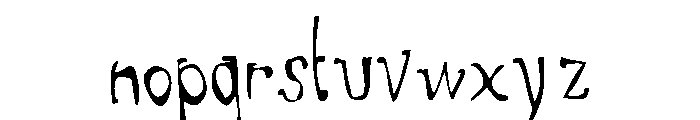 General Collection Doghouse Font LOWERCASE