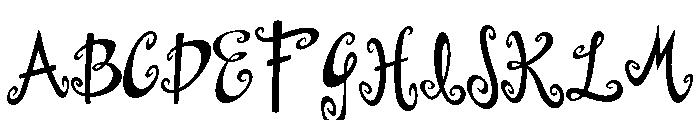 General Collection Dollhouse Font UPPERCASE