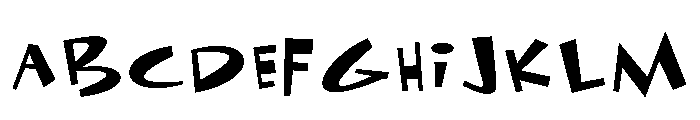 General Collection Funhouse Font UPPERCASE
