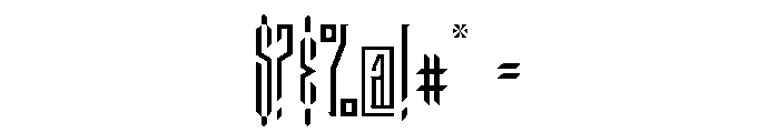 General Collection Halfwayhouse Font OTHER CHARS