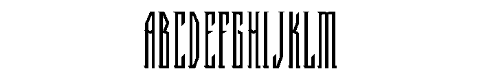 General Collection Halfwayhouse Font UPPERCASE