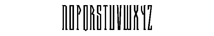 General Collection Halfwayhouse Font UPPERCASE