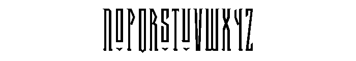 General Collection Halfwayhouse Font LOWERCASE