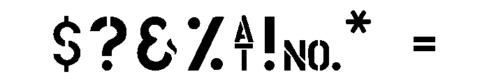 General Collection Housebroken Clean Font OTHER CHARS
