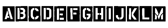 General Collection Housebroken Rough Font UPPERCASE