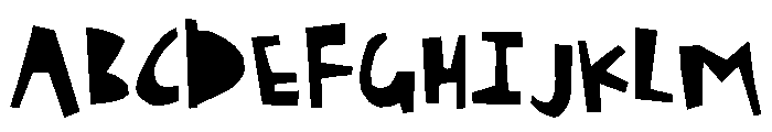 General Collection Housecut Font UPPERCASE