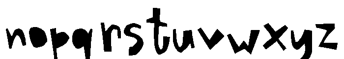 General Collection Housecut Font LOWERCASE