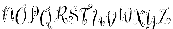 General Collection Housemaid Font UPPERCASE