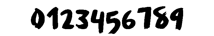 General Collection Housepaint Font OTHER CHARS