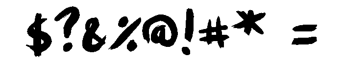 General Collection Housepaint Font OTHER CHARS