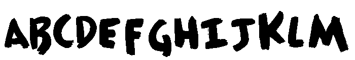General Collection Housepaint Font UPPERCASE