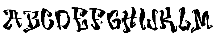 General Collection Houseparty Font UPPERCASE