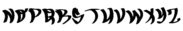 General Collection Maddhouse Font UPPERCASE